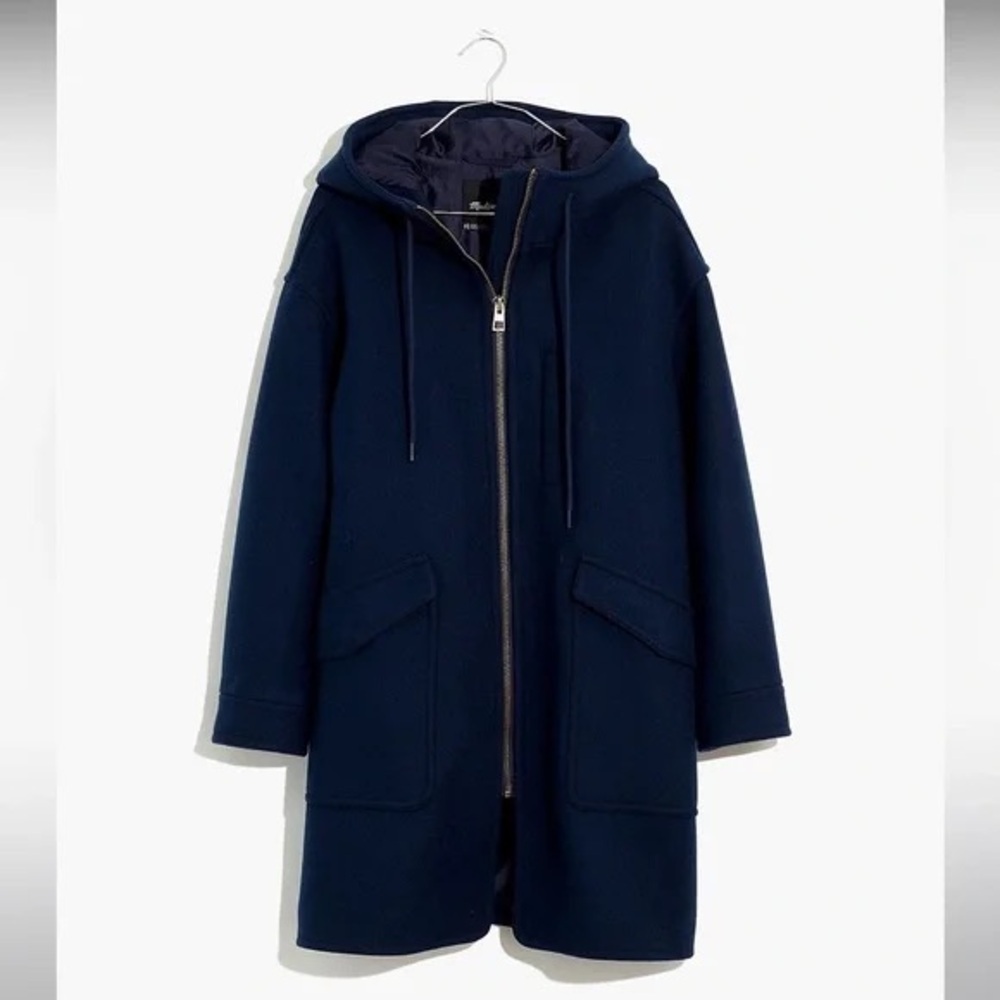 Madewell Madewell Petite Lynnford Coat in Insuluxe Fabric in Navy NB687